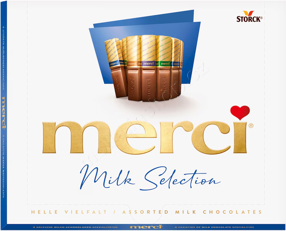 Merci dezert mléčný 250g/10ks   modrá