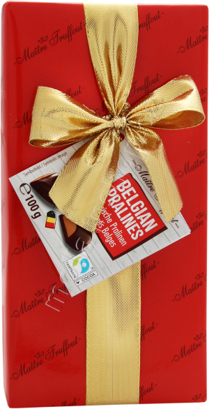 M.T. s mašlí srdíčka 100g/14ks dezert červ. belgické