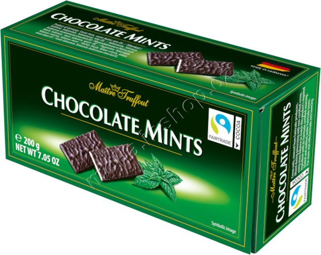 M.T. Chocolate Mints 200g/16ks dezert  plátky