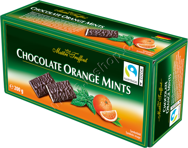 M.T. Chocolate Pomeranč 200g/16ks Orange mints  plátky