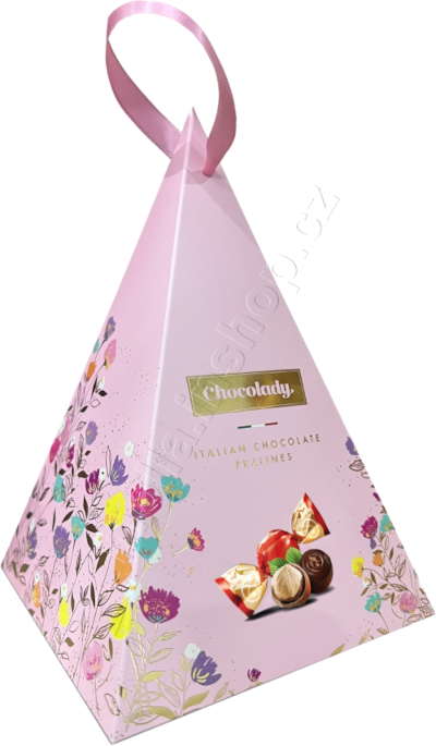 Pyramid pink Nocciola 130g/8ks  Chocolady