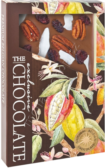 X- 30563 Kr-Exclusive ML pekan brusinka kokos 135g/15ks mléčná čokoláda