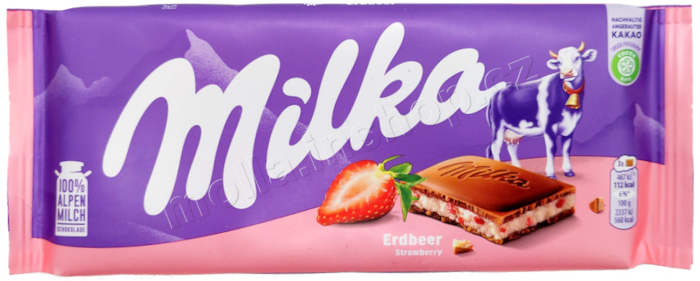 Milka Strawberry 100g/22ks Jahoda
