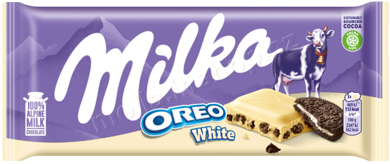 Milka Oreo White 100g/22ks