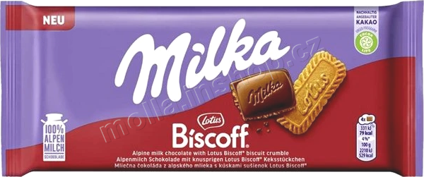 Milka Lotus 90g/24ks