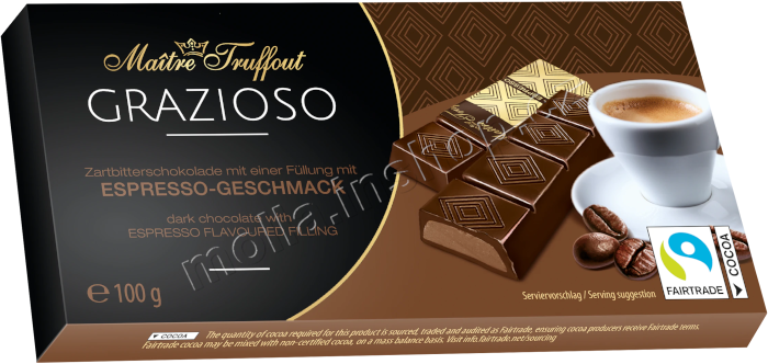 MT čokol. Espresso hoř. 100g/16ks GUNZ Grazia