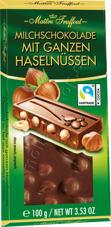 MT  mléčná čok. s celými ořechy 100g/12ks okýnko