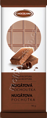 Pochoutka nugátová 90g/15ks Chocoland