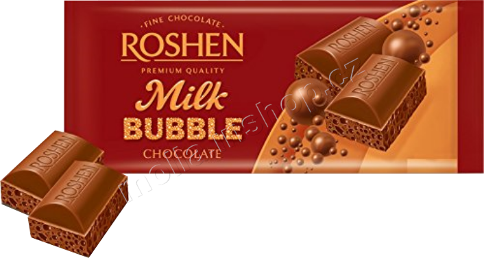 Roshen Bubble mléčná čokoláda 80g/20ks