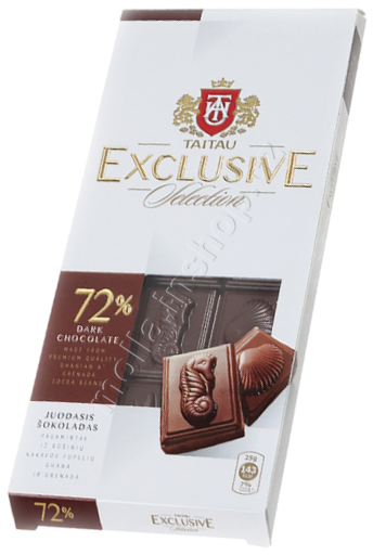 Taitau 72% hořká čokoláda Exclusive 100g/18ks