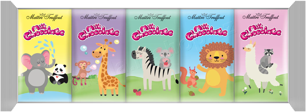 T.č. Zvířátka mléčná 5x15g/20ks ZOO MT