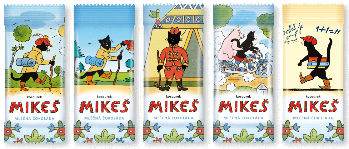 T.č. MIKEŠ mléčná 20g/40ks Carla čokoláda