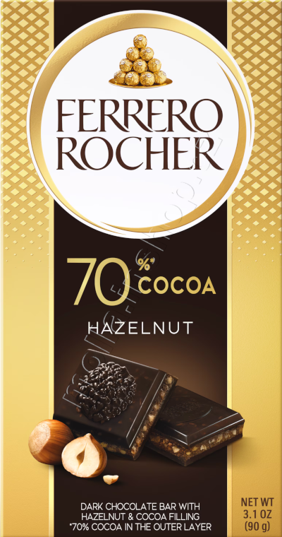 T.č. Rocher Dark 70% 90g/8ks čokoláda Ferrero tablet