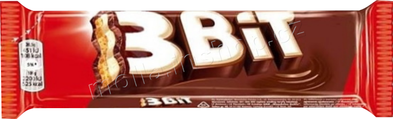 3 BIT 46g/42ks tyčinka červený