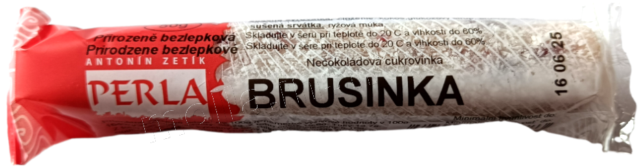 Brusinky v kokosu  50g/36ks ZETÍK/PERLA Bez cukru a přirozeně bezlepkový 