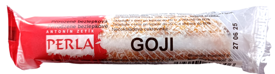 Goji v kokosu  50g/36ks  ZETÍK/PERLA Bez cukru a přirozeně bezlepkový 