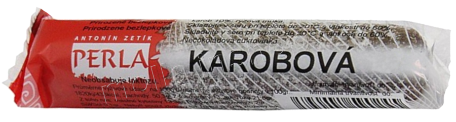 Karobová tyčinka bez laktózy 50g/36ks ZETÍK/PERLA