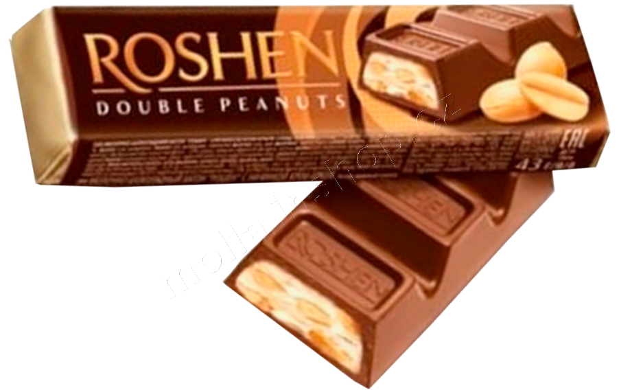 Roshen Bar ml.tyč. Double Peanuts 39g/30ks 