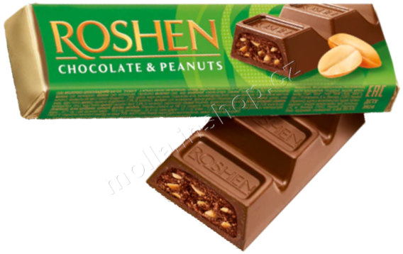 Roshen Bar ml.tyč. s arašidy a čok. 40g/30ks