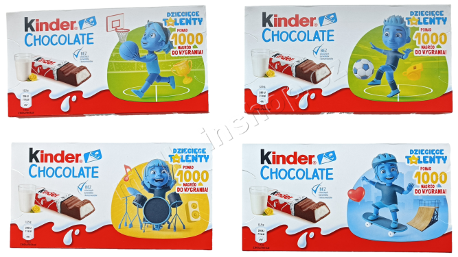 Kinder čokoláda EU 100g/10ks vložený polep