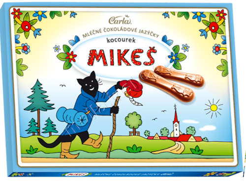 Kočičí jazýčky MIKEŠ 100g/15ks mléčné Carla VH261