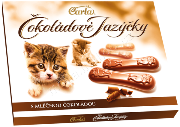 Kočičí jazýčky mléčné 100g/15ks Carla VH261