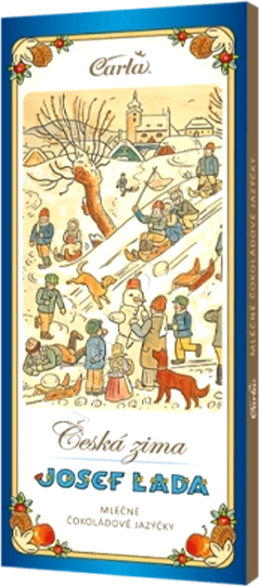 Vánoce VH265 LADA Kočičí jazýčky mléčné 50g/15ks Carla - Česká zima