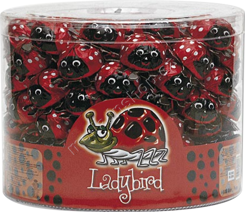 Čokoládové berušky 8g/100ks v dóze figurky Lady Bird