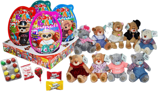 VEJCE Teddy Bear Super Big 50g/4ks plast  XXXL