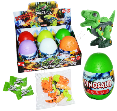 VEJCE DIY Dinosaur 10g/6ks plast Stavebnice Dinosaura Surprise 