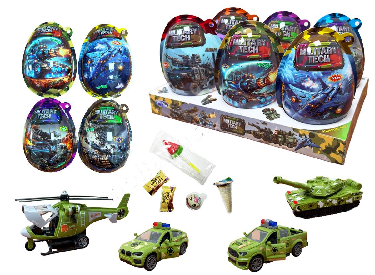 VEJCE XXXL Military Tech 25g/6ks plastové vajíčko