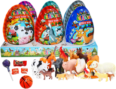 VEJCE XXXL My Little Farm 25g/6ks plastové vajíčko