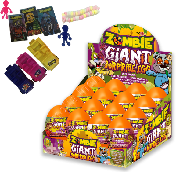VEJCE  Zombie Giant 14g/12ks plast  s komprimátem a s překvapením 