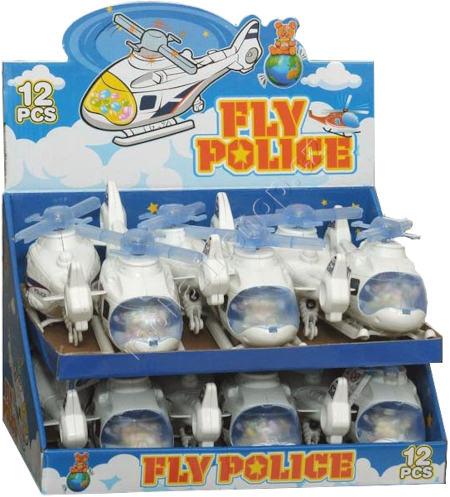 Letadlo FLY Police 10g/12ks vrtulník 