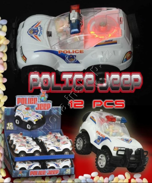 Auto Policie jeep 5g/12ks  svítící