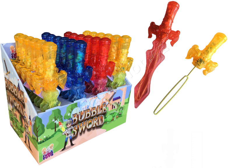 Bublifuk meč 24ks Bubble Sword bez cukrovinky