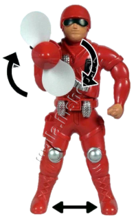 Fireman with fan 5g/12ks hasič, požárník Jimmy Fox