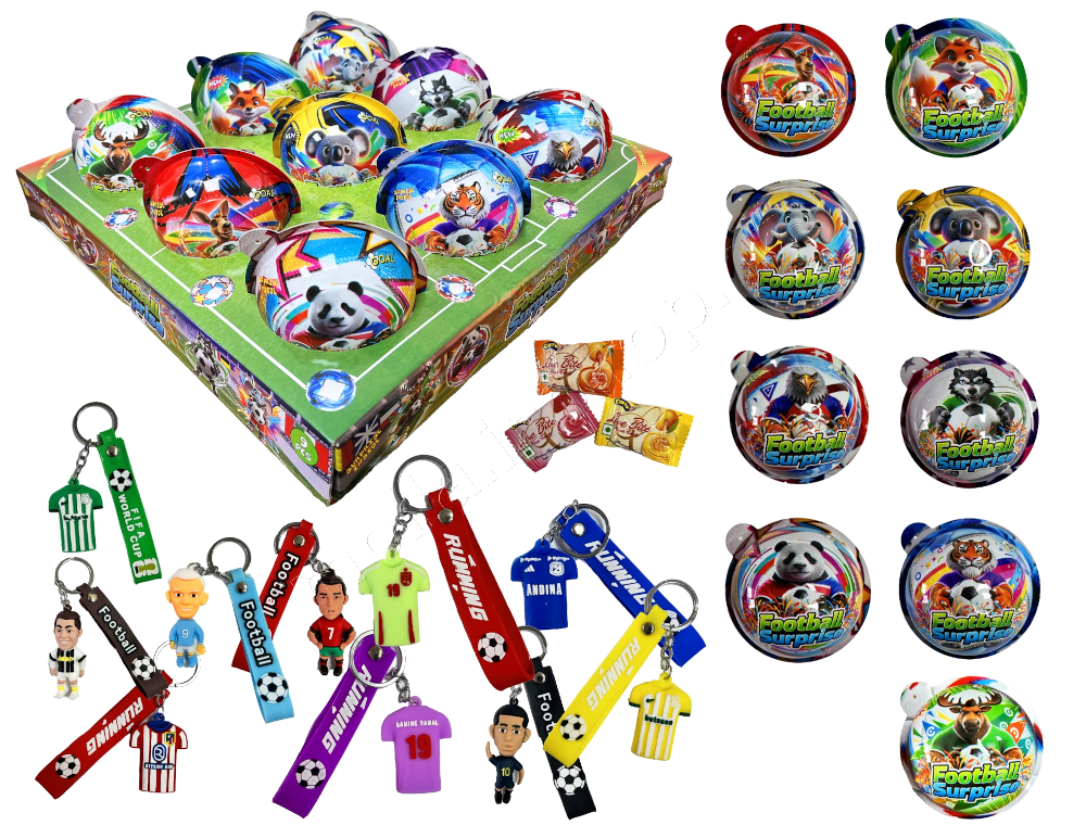 Football Surprise 20g/9ks Plastic balls /vejce/ fotbal