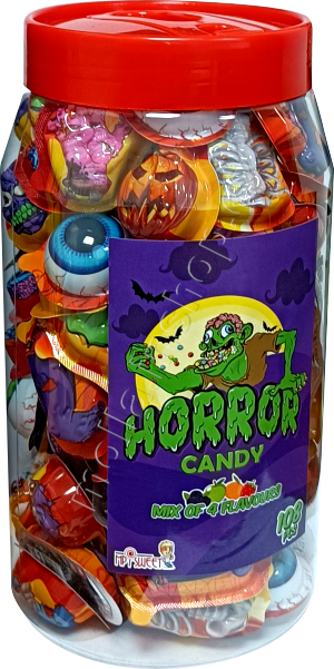 Horror Candy dóza 6g/108ks MP žvýkací bonbony