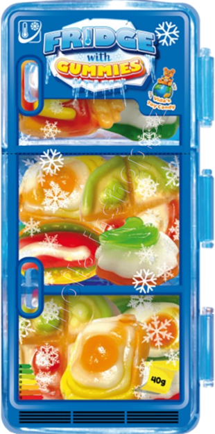 Lednička 40g/15ks Fridge with Gummies želé s ovocnou příchutí