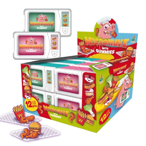 Mikrovlnka s cukrovinkou 35g/12ks  želé