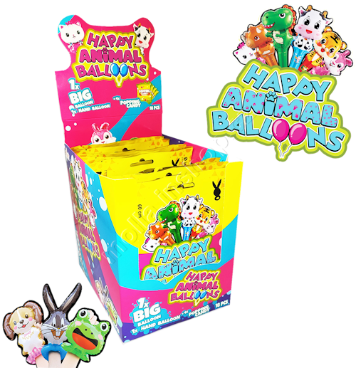 MP Happy Animal Balloons 8g/18ks  Ballon