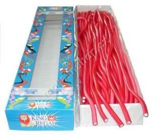 Pendreky XXL jahoda 35g/60ks Rellenitos King Regal