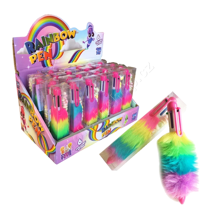 Propiska 6ti barev MP Rainbow pen 5g/24ks  plyš