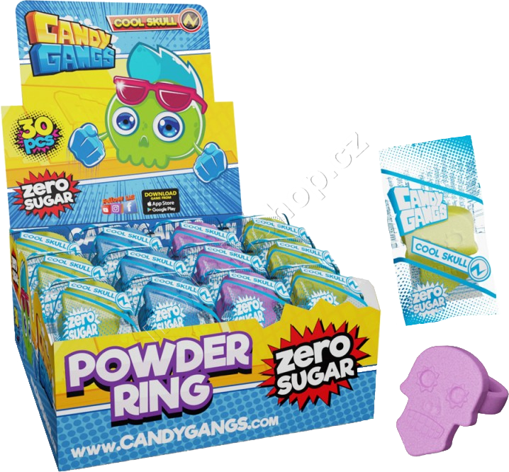 Prstýnek lebka Lipo 10g/30ks  Cool Skull