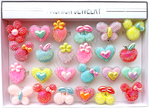 Ring svítící prstýnek MIX 2 bez cukrovinky 24ks v bal.