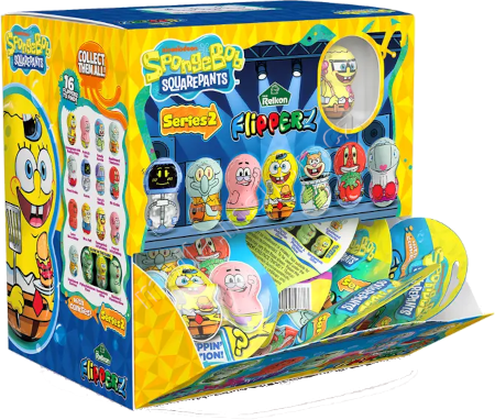 Spongebob Flipperz With Candy 10g/24ks