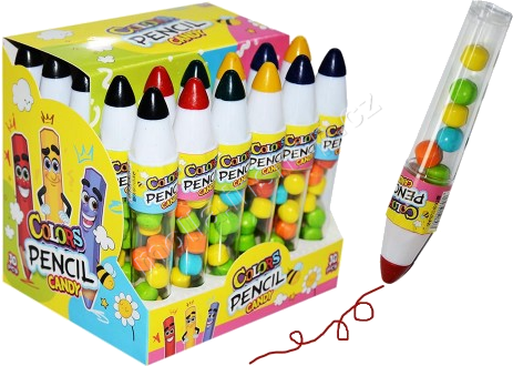 Tužka s cukrovinkou 8g/30ks Colours Pencil Candy