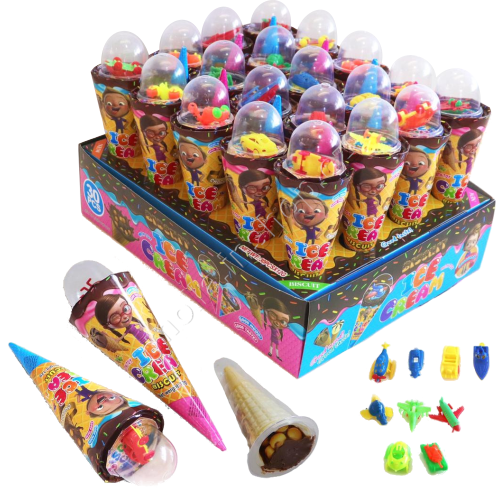 Zmrzlinky s hračkou 12g/30ks Ice Cream With Toy Kornoutky