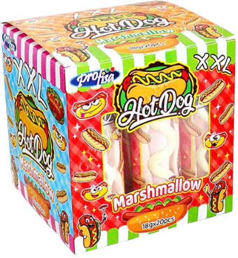 Hot Dog XXL Marshmallow 18g/20ks